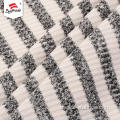 Diseño de rayas 2x2 Rib Spandex Poly Knit Fabric